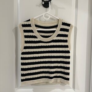Knit Striped Vest - new, never worn